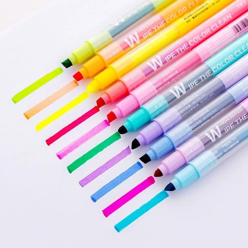 Highlighters που αλλάζουν χρώμα Μαρκαδόροι παστέλ στυλό