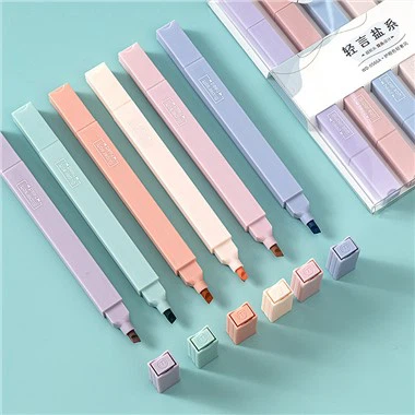 6PCS Σετ Δικέφαλο Highlighter
