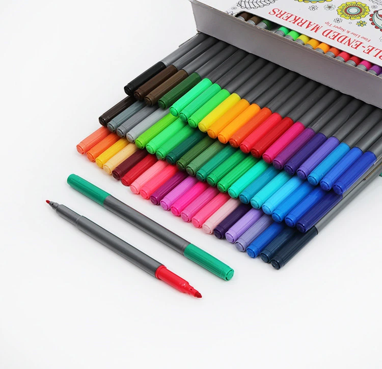 Πινέλο 60 Colors Two Tips Felt Water Color Brush